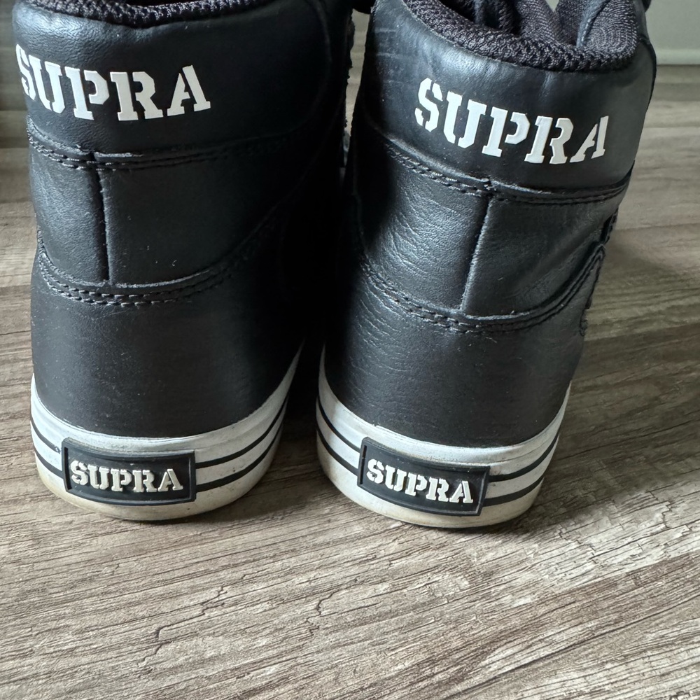 Supra Men's Black Leather Sneakers - Picture 3 of 6